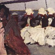 George Hendrik Breitner, Promenadendeck mit drei Damen